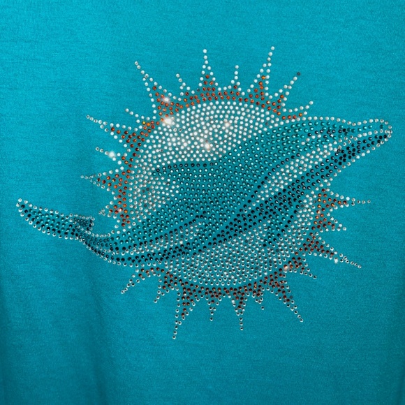 Women's Miami Dolphins Bling t shirt XXL - Picture 2 of 7